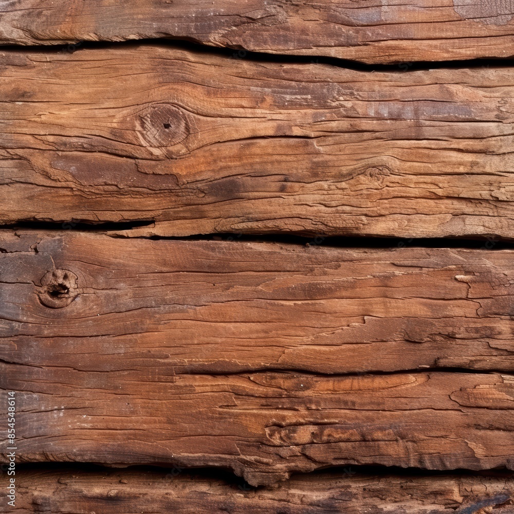Naklejka premium Weathered wooden texture background
