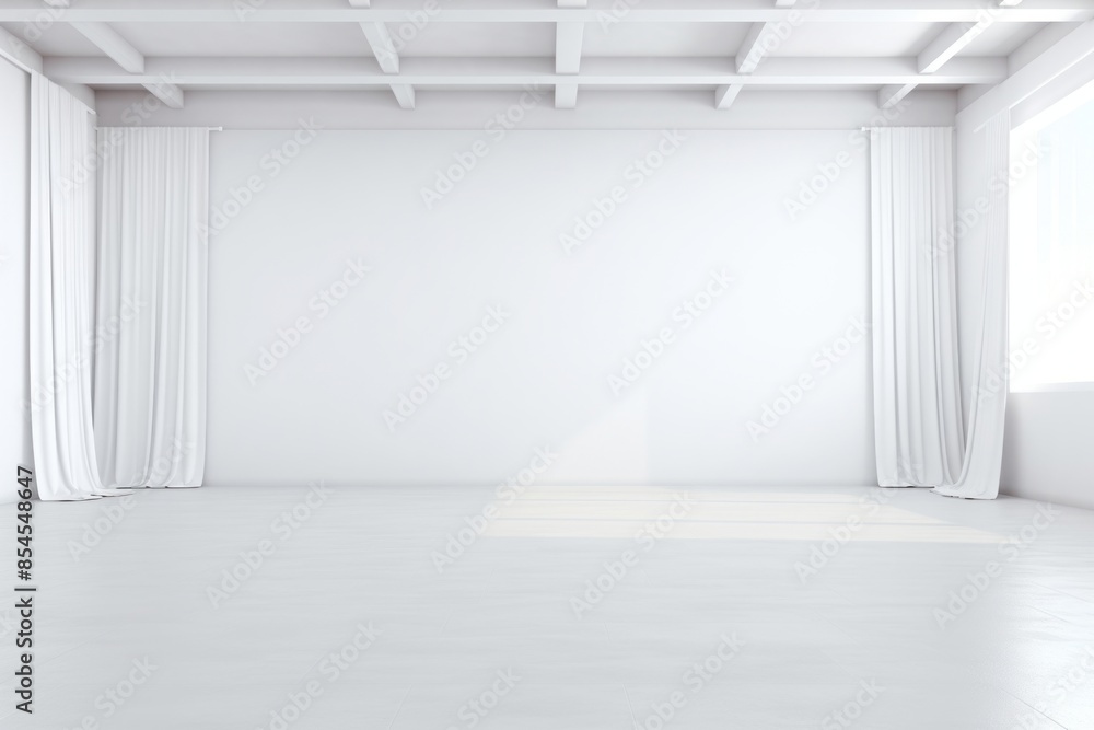 Empty white apartment room studio floor architecture backgrounds. Empty white apartment room studio floor architecture backgrounds.