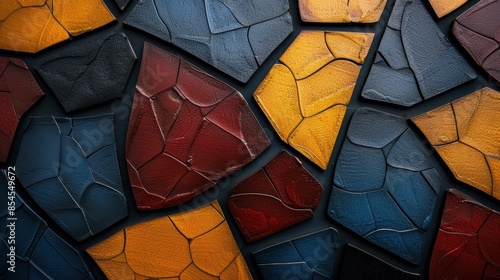 Vibrant abstract mosaic pattern