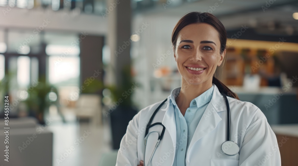 The smiling female doctor The smiling female doctor
