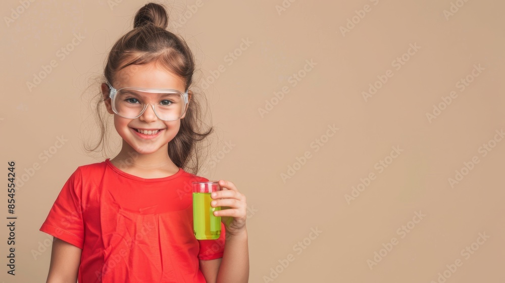 The child holding drink The child holding drink