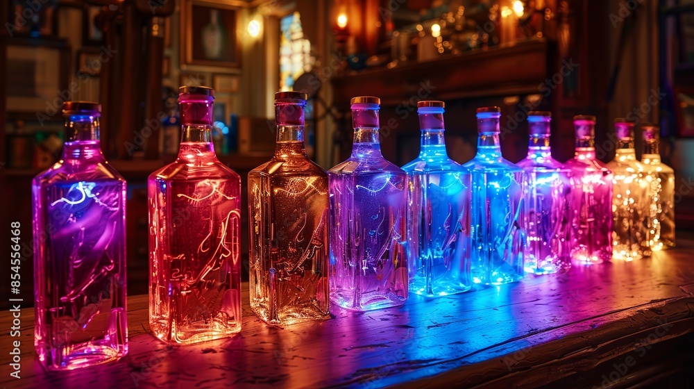 Luminescent emotion-capturing bottles Luminescent emotion-capturing bottles
