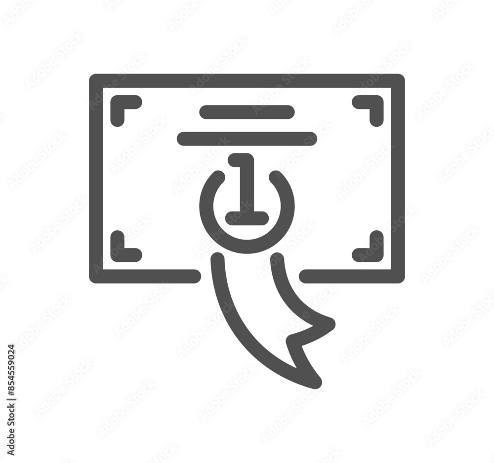 Online education related icon outline and linear vector.
