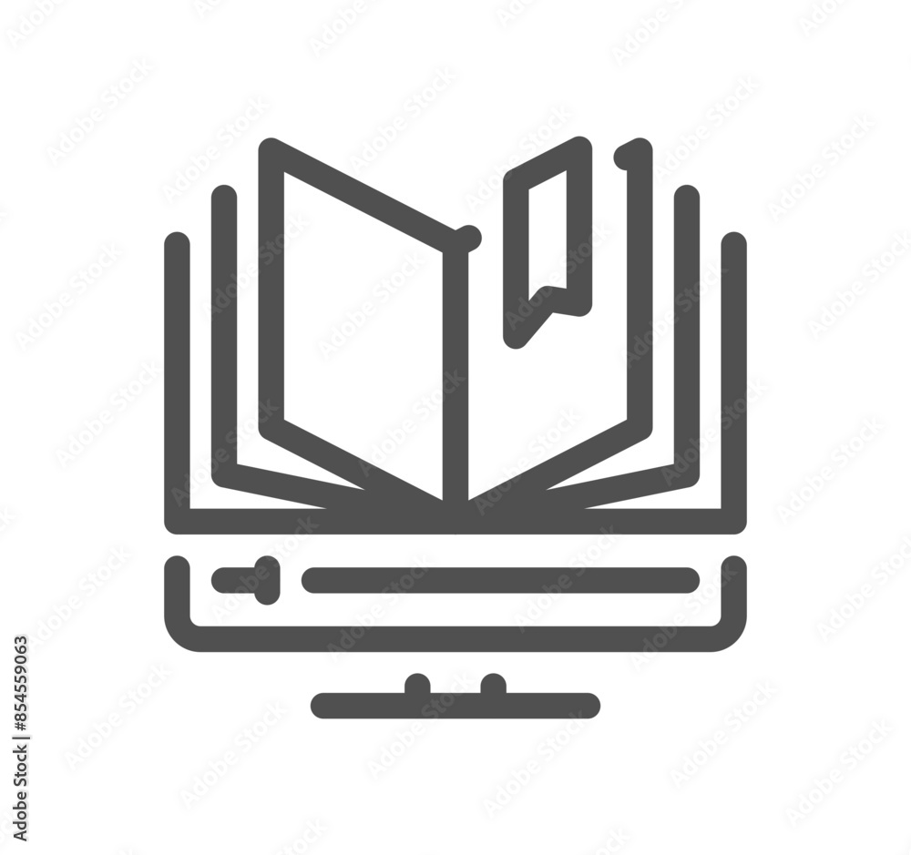 Online education related icon outline and linear vector.
Online education related icon outline and linear vector.