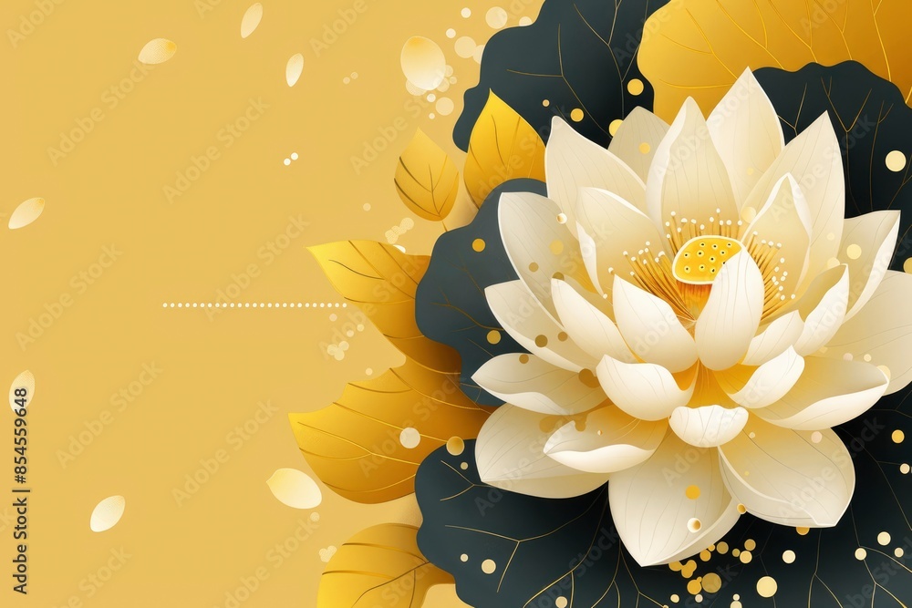 Fototapeta premium logo simple line drawing of a flower with a leaf white background minimalist style simple design flat vector graphic logo minimalistic background