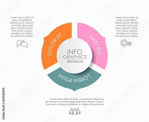 Infographic design template with place for your data. Vector illustration.
