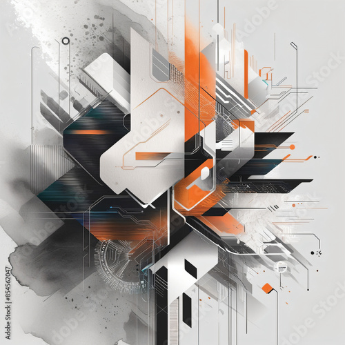 ilustration abstract background dinamis and geometris