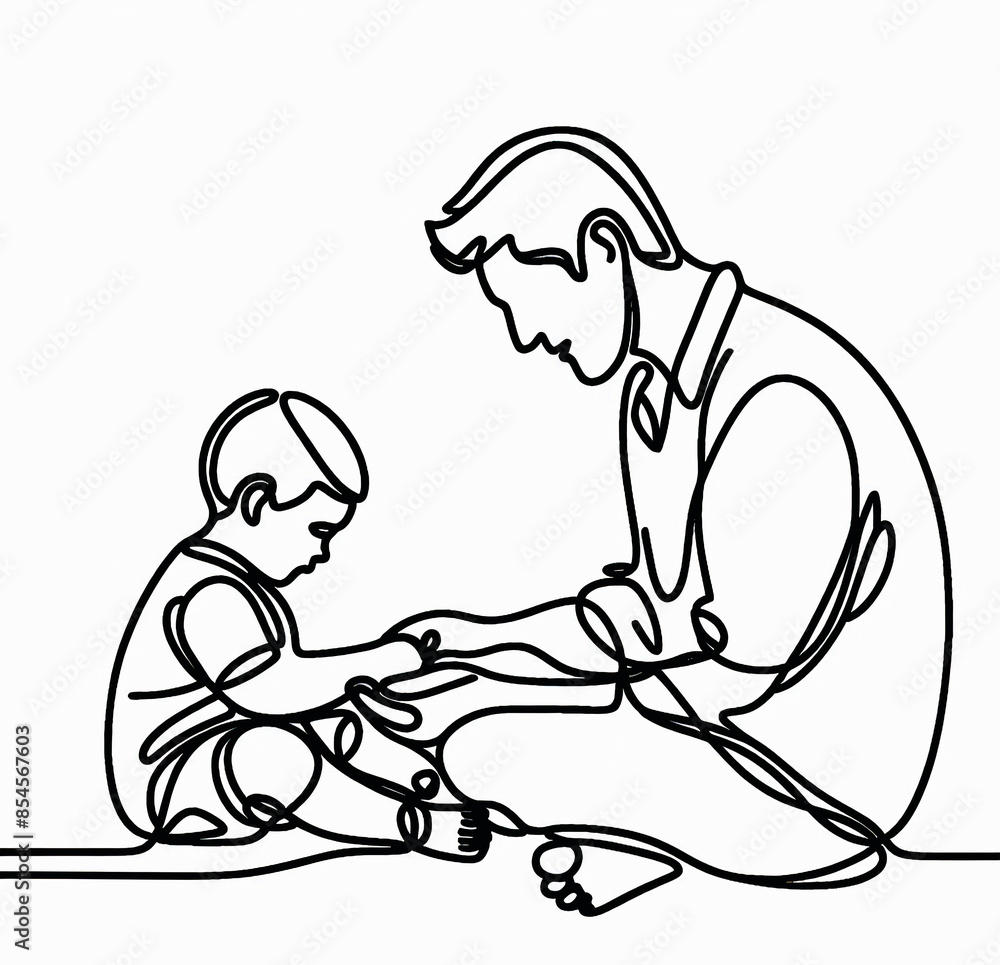 Obraz premium parent and baby