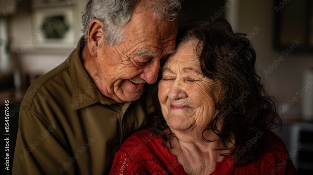 The elderly loving couple The elderly loving couple
