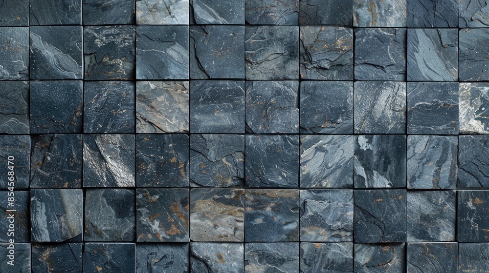 Fototapeta premium Tile. Slate Ceramic Seamless Texture for Mosaic Backsplash or Bathroom Wall