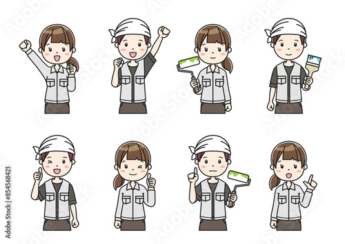 職業別人物イラスト88　Clip art of person by occupation