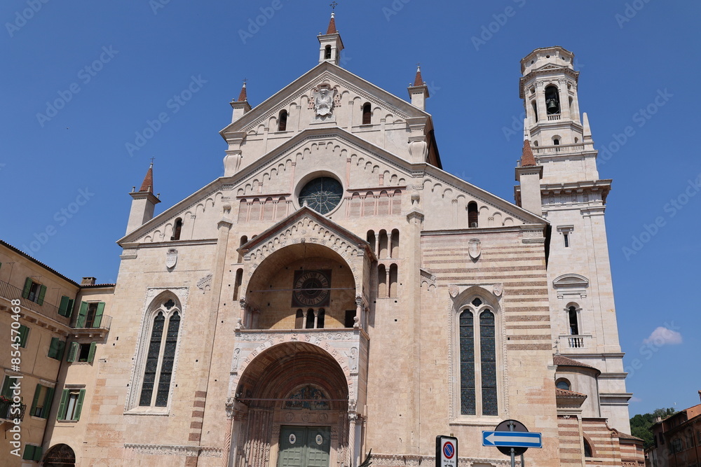 Blick in die Historische Altstadt von Verona in Italien Blick in die Historische Altstadt von Verona in Italien