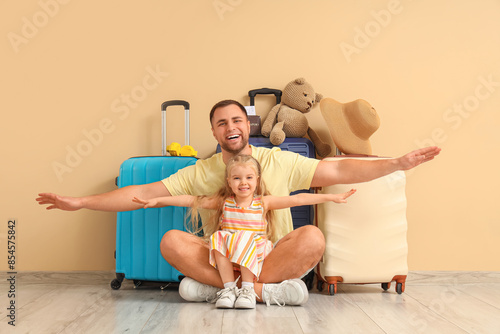 Young happy father and his ...