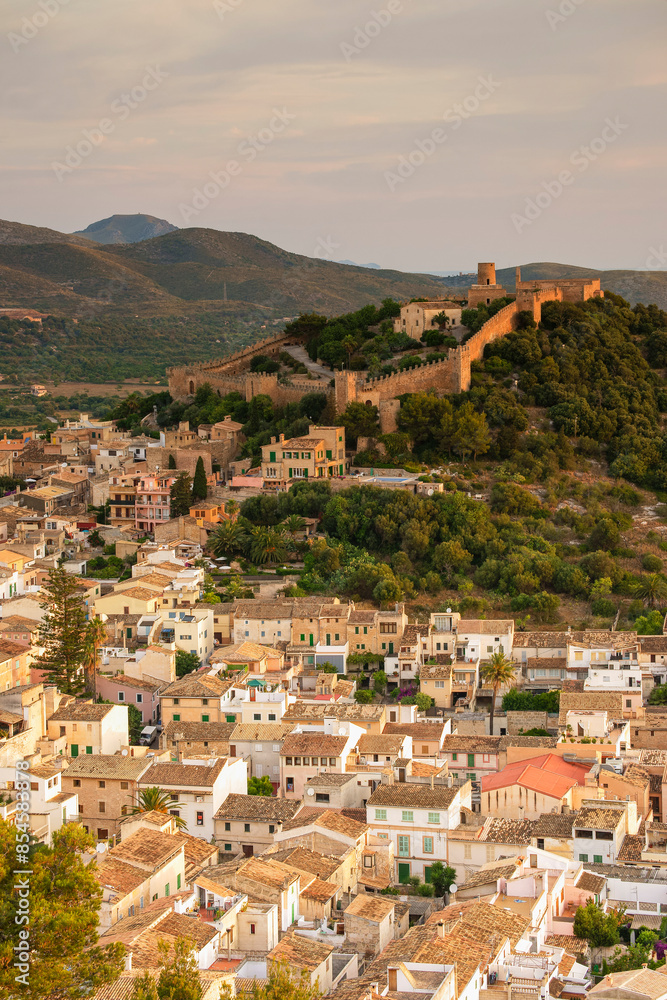 Obraz premium Castle of Capdepera, 14th century. Capdepera. Mallorca.Balearic Islands. Spain.