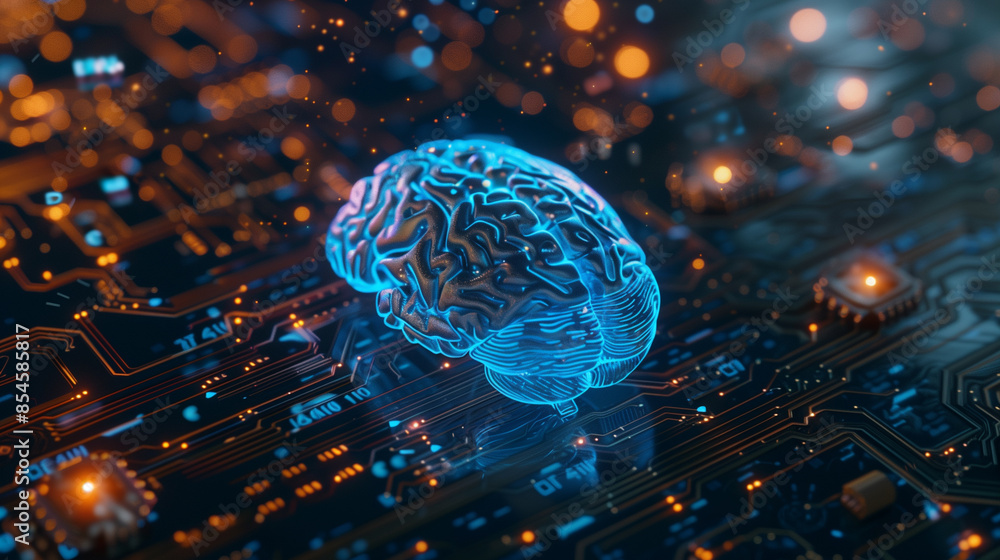 Futuristic City with Glowing AI Brain
Futuristic City with Glowing AI Brain