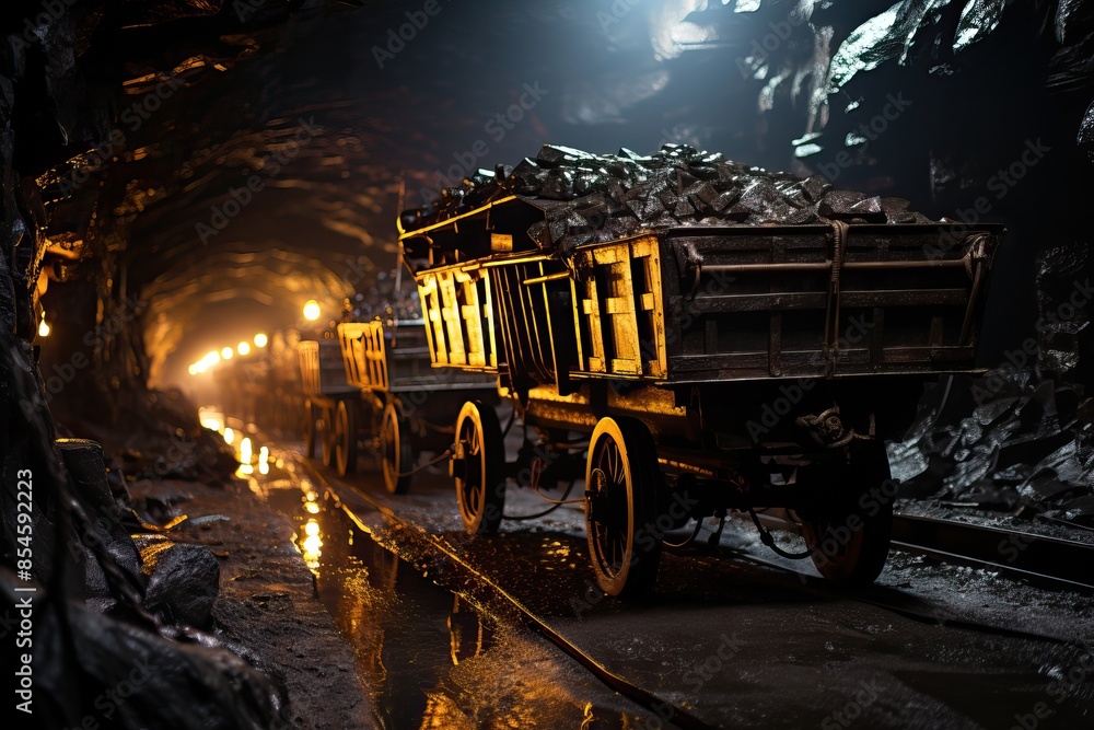An old and reliable wagon for transporting black coal. An old and reliable wagon for transporting black coal.