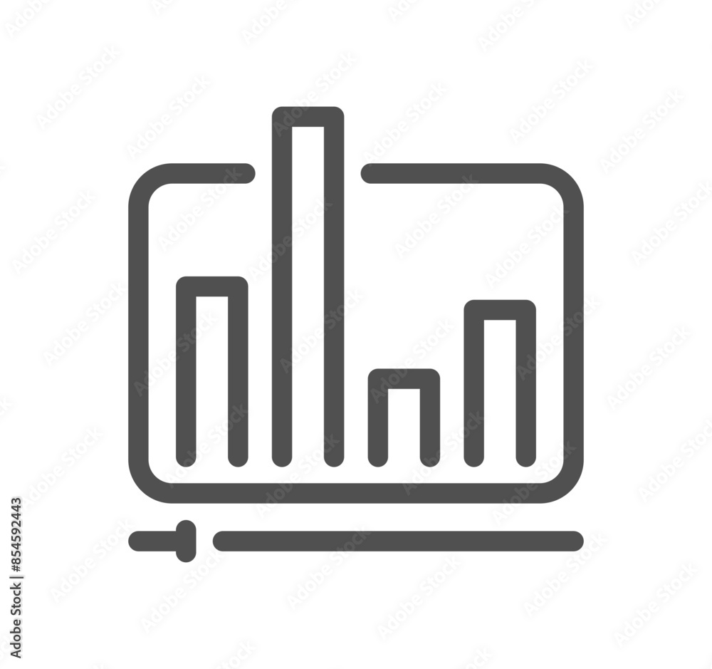 Graph related icon outline and linear vector.
Graph related icon outline and linear vector.