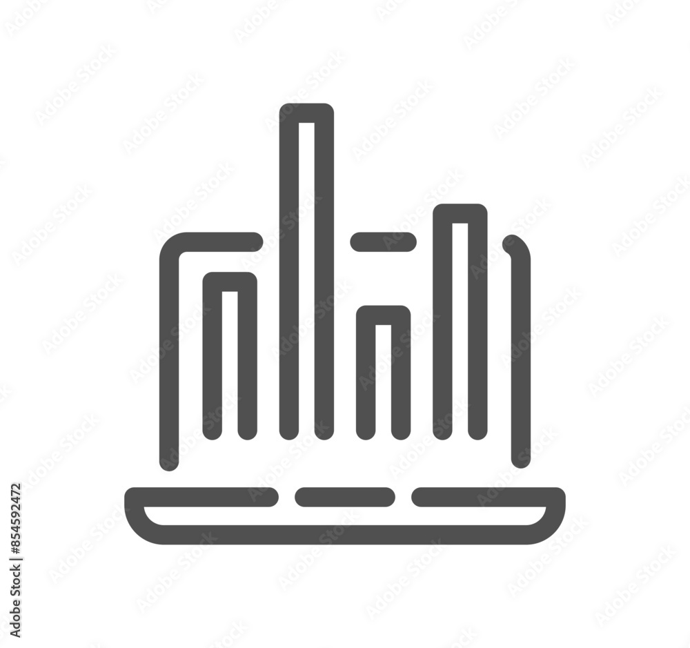Graph related icon outline and linear vector.
Graph related icon outline and linear vector.