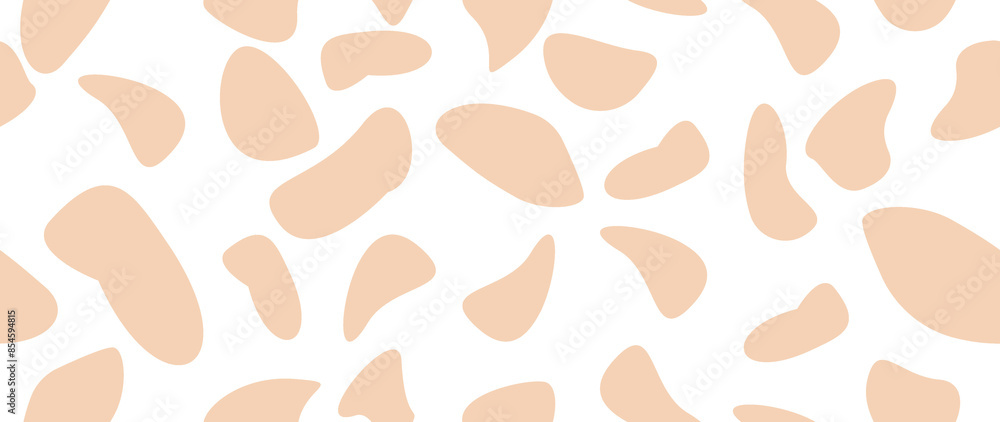 Flat illustration. Cow pattern texture. Seamless animal print. Stains on a white background. Ideal for textile design, screensavers, covers, cards, invitations and posters.. Flat illustration. Cow pattern texture. Seamless animal print. Stains on a white background. Ideal for textile design, screensavers, covers, cards, invitations and posters..
