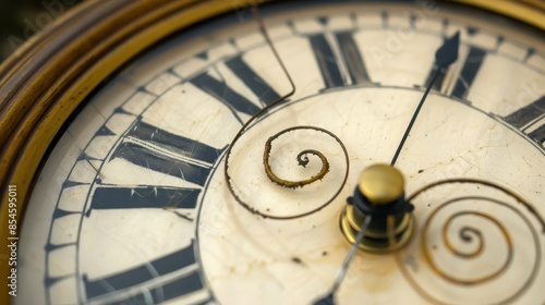 An old vintage clock face 