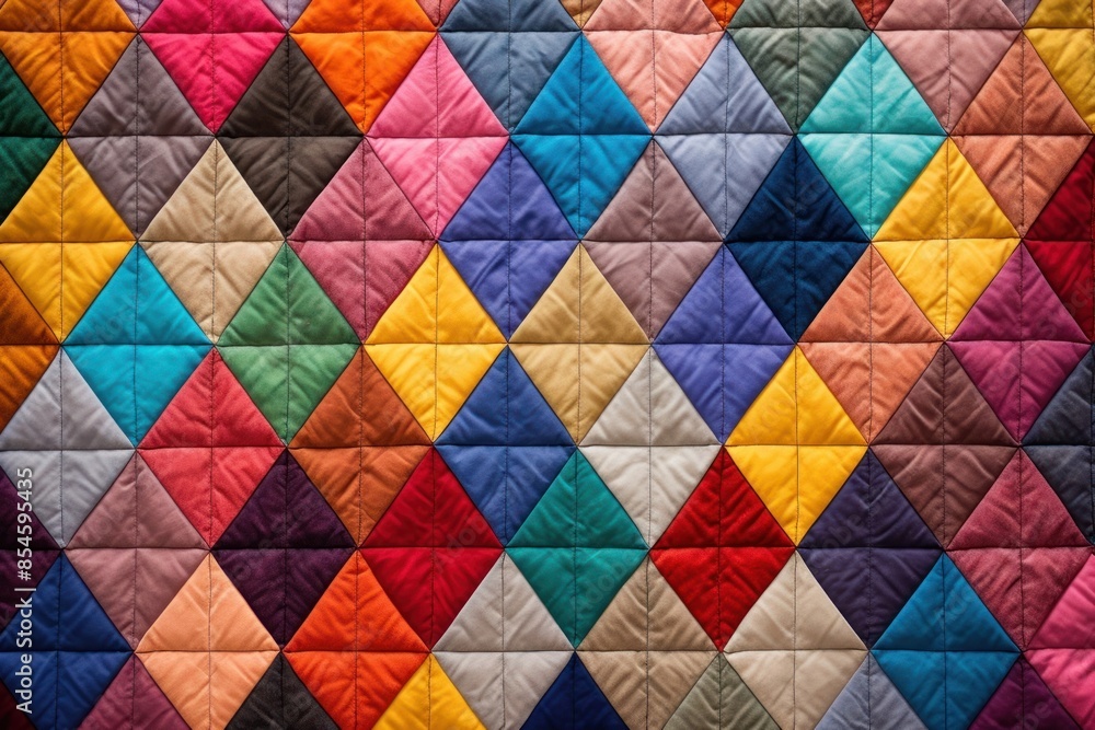 Top view photo of a quilt pattern patchwork blanket. Top view photo of a quilt pattern patchwork blanket.