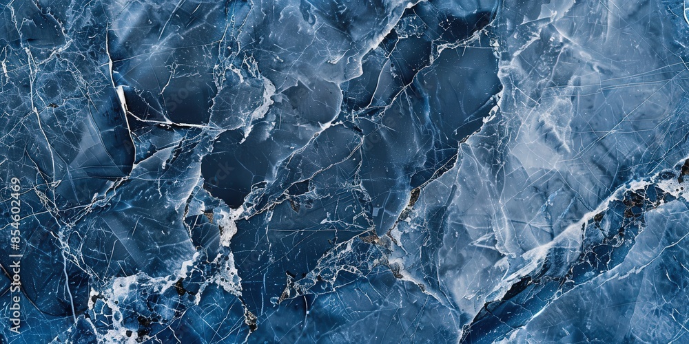 Obraz premium Abstract Blue Marble Texture