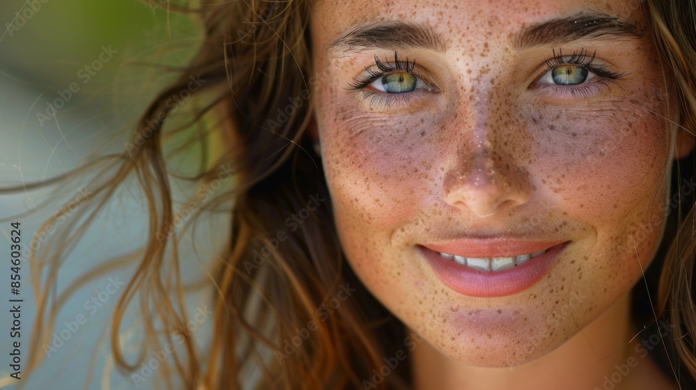Happy young woman with natural beauty, and beautiful curly hair Happy young woman with natural beauty, and beautiful curly hair