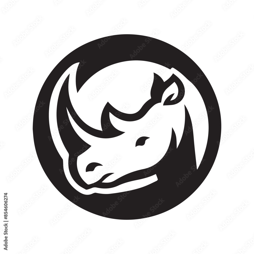 Rhinoceros Design, Animal Logo Design, Vector, Illustration Rhinoceros Design, Animal Logo Design, Vector, Illustration