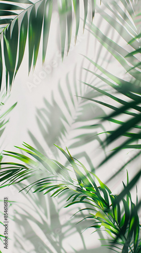 close up shot, plant in the forest garden,   palm green leaf background textured, micro tropical nature background