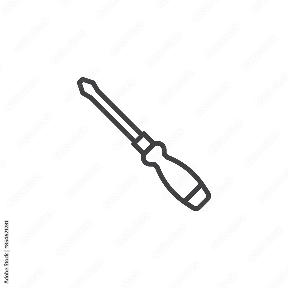 Screwdriver line icon Screwdriver line icon