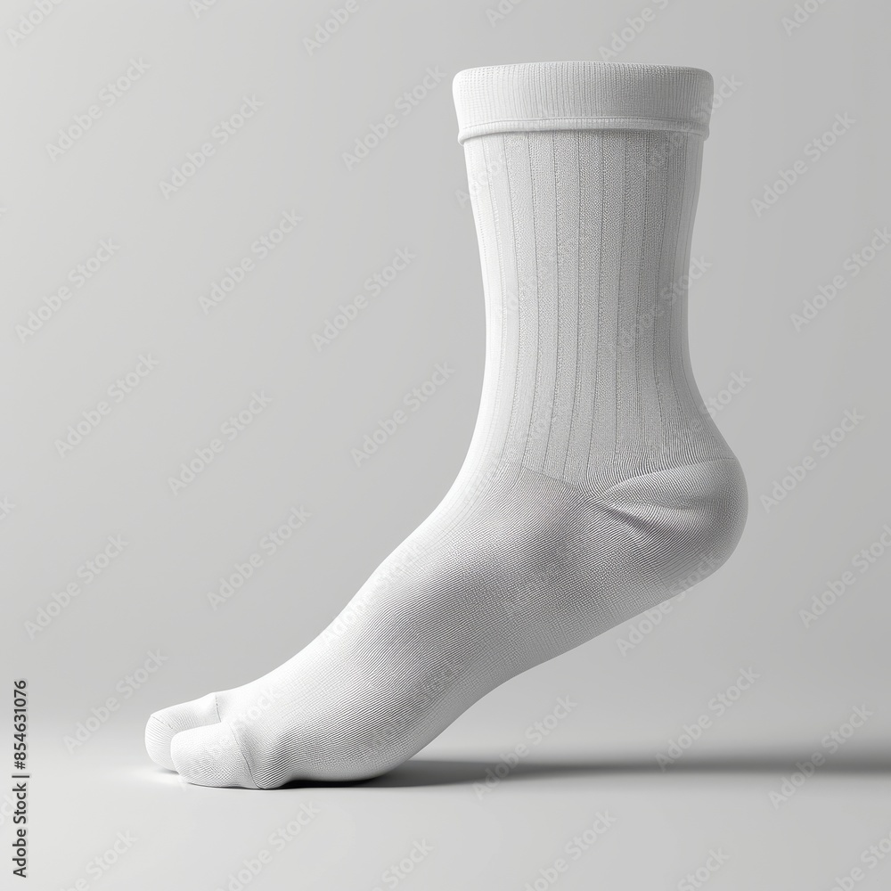 Ankle middle length long blank socks mockup. Three dimensional realistic template for your design. Ankle middle length long blank socks mockup. Three dimensional realistic template for your design.