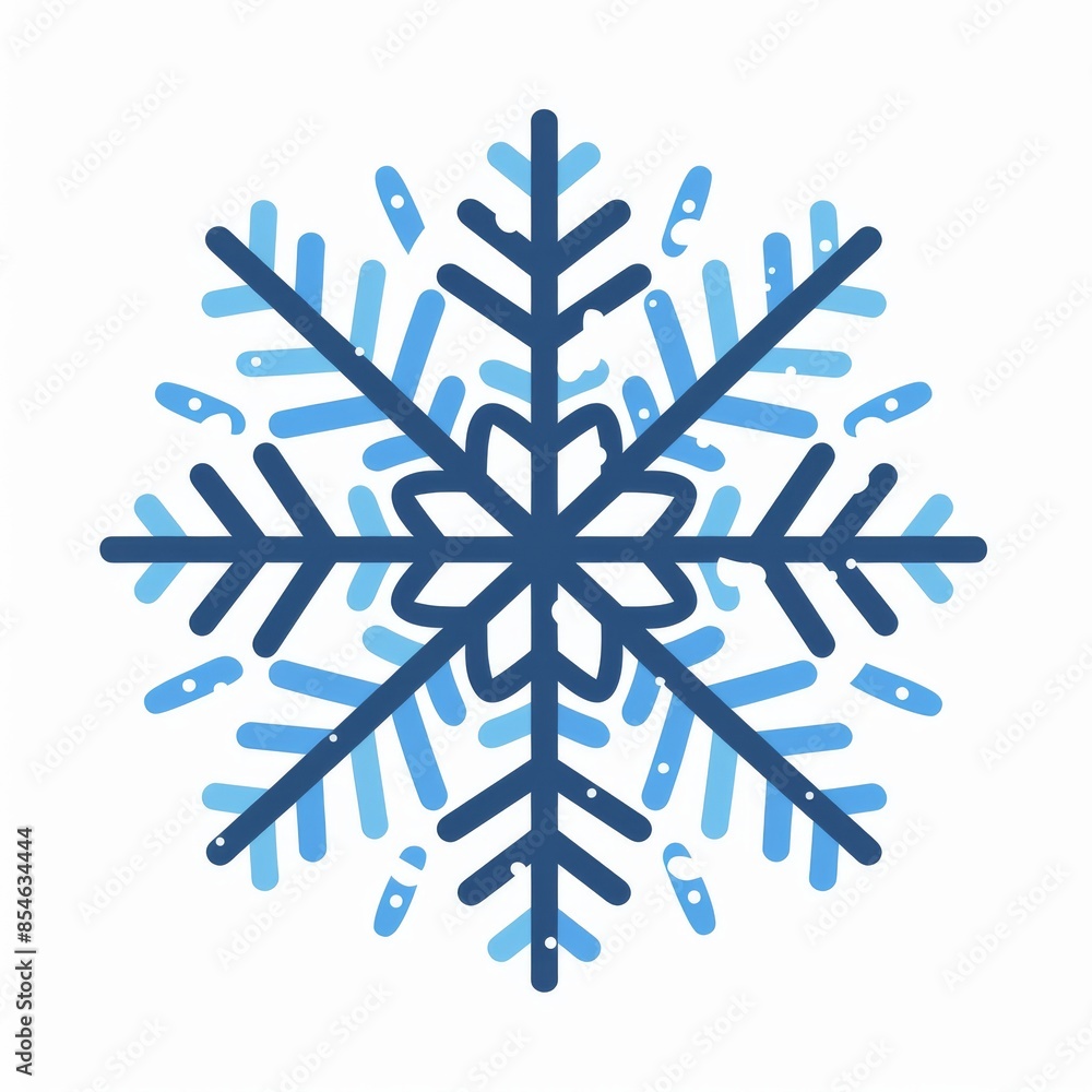 An icon for celebrating and decorating during the winter season with snowflakes An icon for celebrating and decorating during the winter season with snowflakes