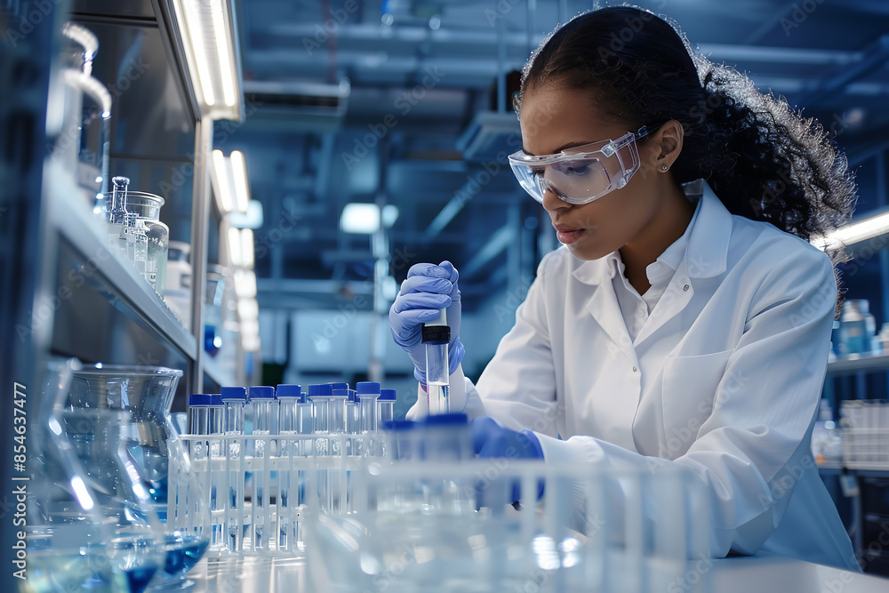 Scientist Delivering Breakthrough Performance in High-Tech Lab Scientist Delivering Breakthrough Performance in High-Tech Lab