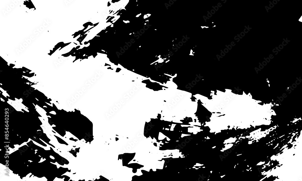 Naklejka premium Grunge detailed black abstract texture. Stripes, veins. Vector background..worn surface
