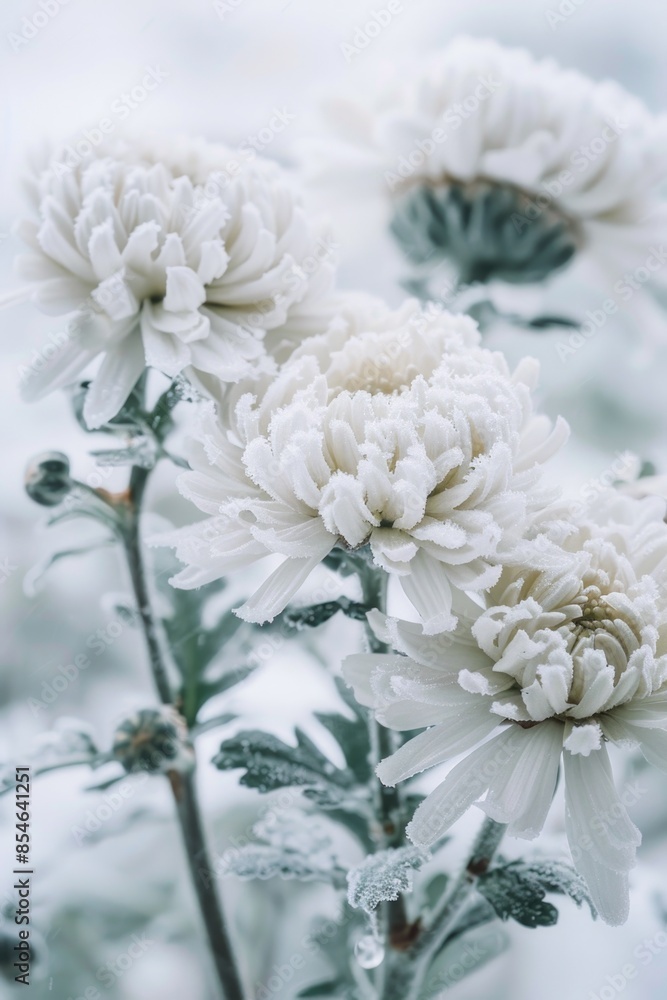A close-up shot of a bunch of white flowers A close-up shot of a bunch of white flowers