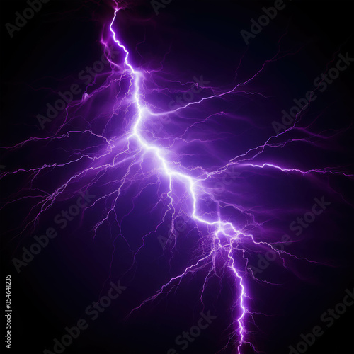 Wallpaper Mural Vibrant Purple Lightning Strikes Creating a Mesmerizing Electric Storm Torontodigital.ca
