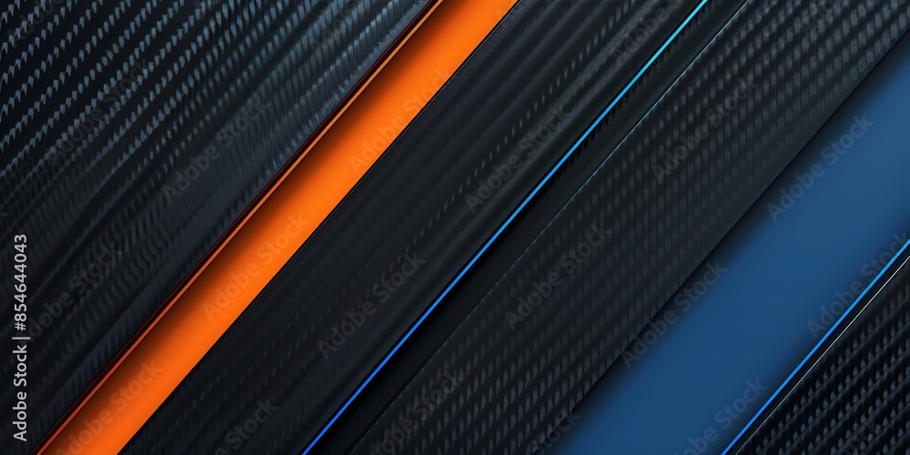 a carbon fiber background with one cyan and one orange line, 2:1, banner website, ads banner, landing page, industrial carbon wallpaper a carbon fiber background with one cyan and one orange line, 2:1, banner website, ads banner, landing page, industrial carbon wallpaper