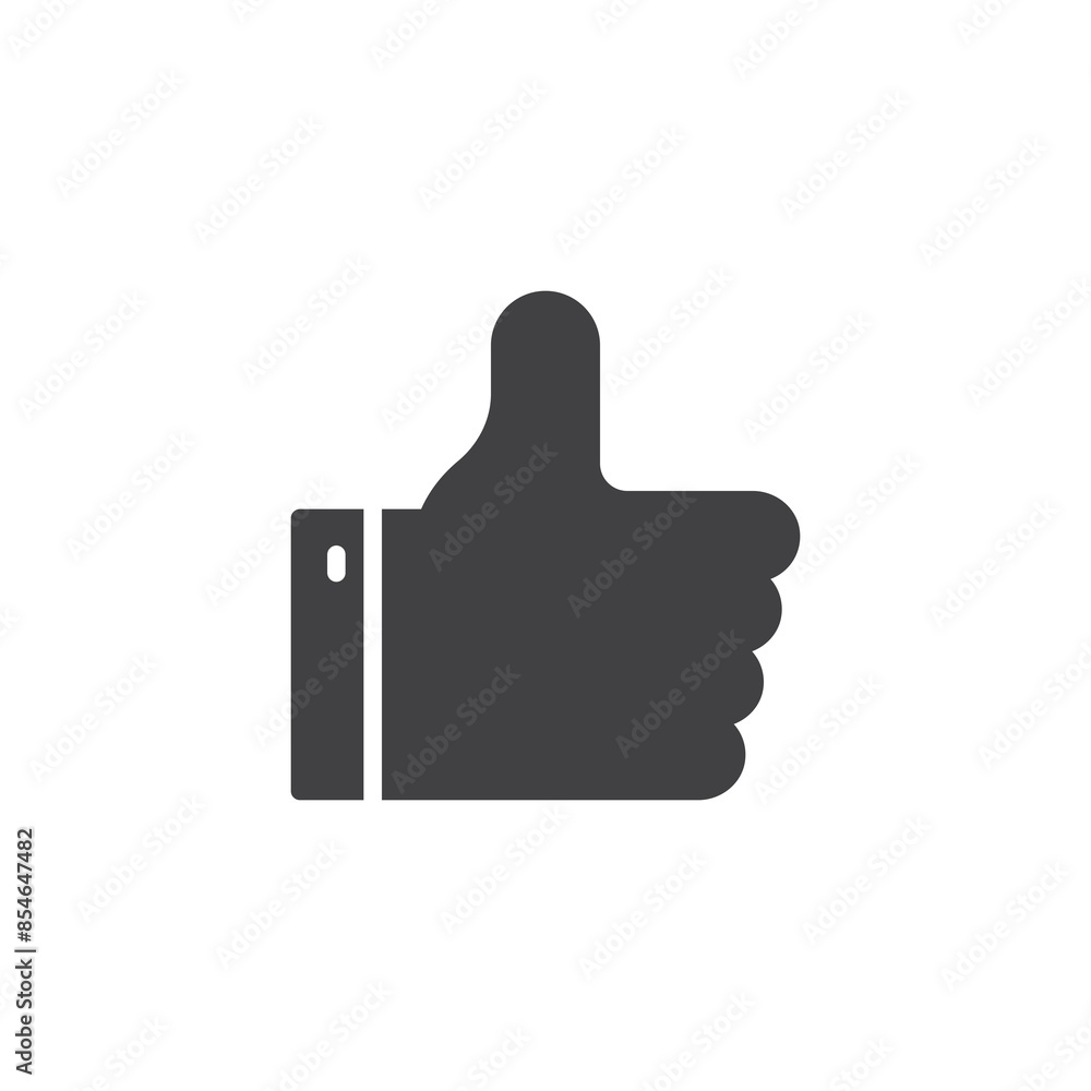 Hand giving a thumbs up vector icon Hand giving a thumbs up vector icon