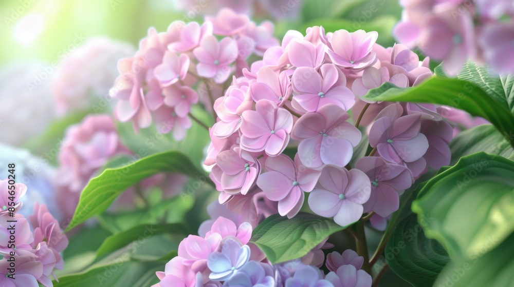 Fototapeta premium A close-up view of a group of purple flowers, perfect for use in a variety of contexts where you need a visually appealing and calming image