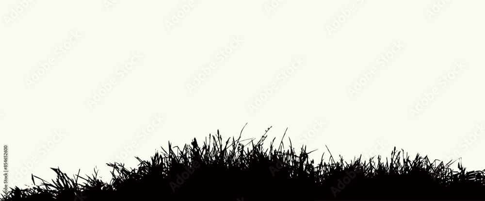 Calm autumn field. Vector drawing Calm autumn field. Vector drawing