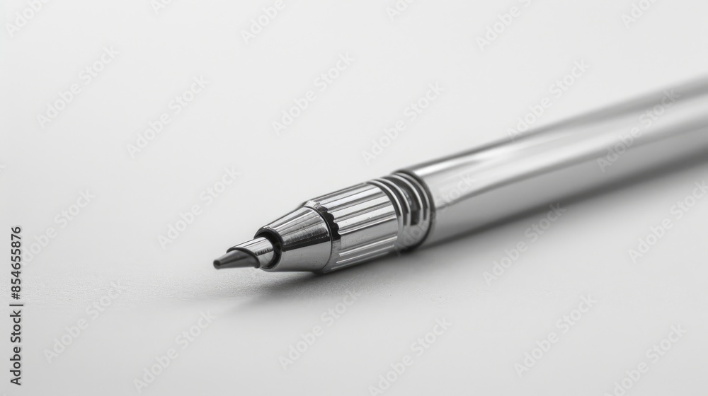Mechanical pencil on white backdrop Mechanical pencil on white backdrop