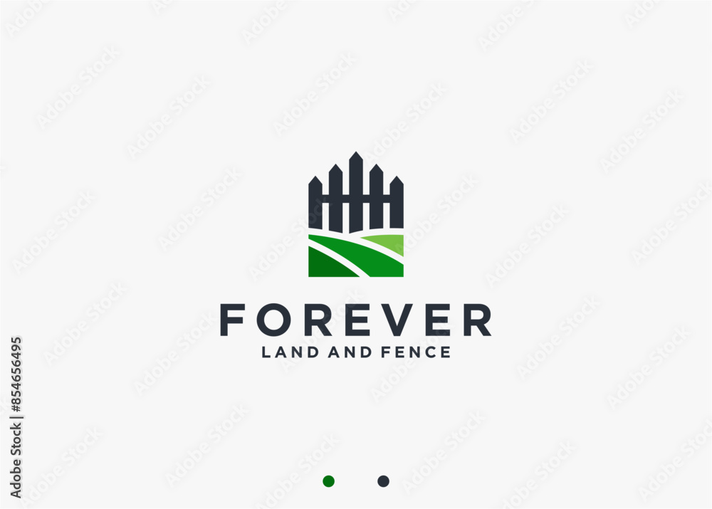 farm fence logo design vector silhouette illustration farm fence logo design vector silhouette illustration
