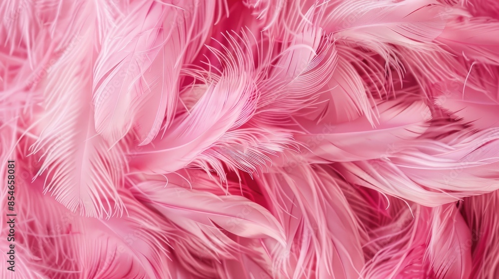 Texture and background of pink feathers Texture and background of pink feathers