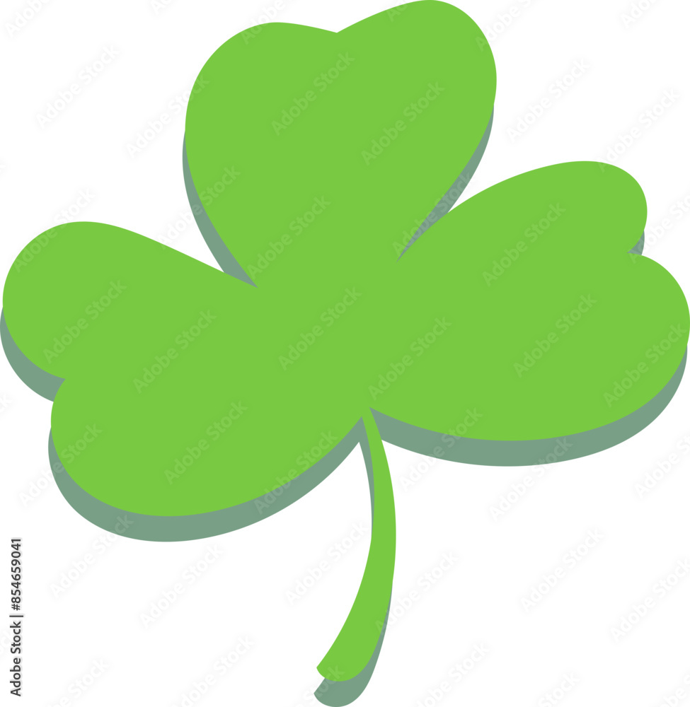 シンプルな緑の葉っぱ