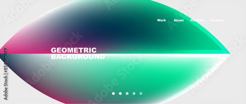 Minimal geometric web site page template design. Vector Illustration For Wallpaper, Banner, Background, Card, Book Illustration, landing page