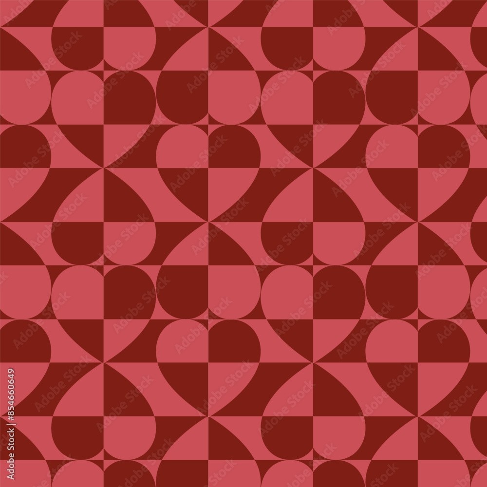 Obraz premium Vector Pattern Happy Valentines Day