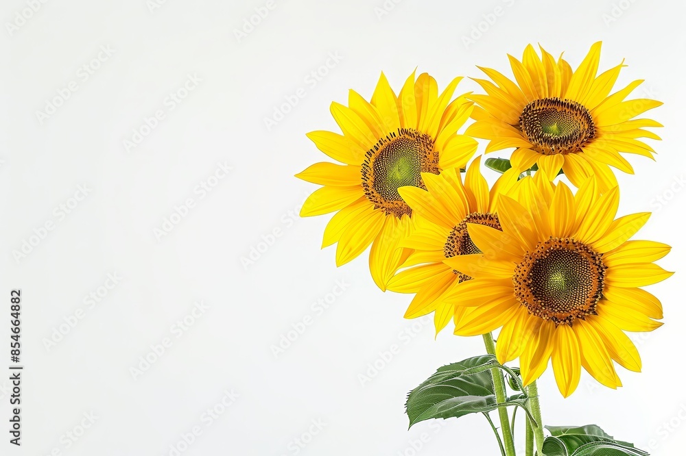 Obraz premium A cluster of bright sunflowers with golden petals 46 2 sunflower, flower, nature, yellow, summer, field, plant, sun, blossom, isolated, agriculture, leaf, sunflowers, petal, garden, bright, beauty, s