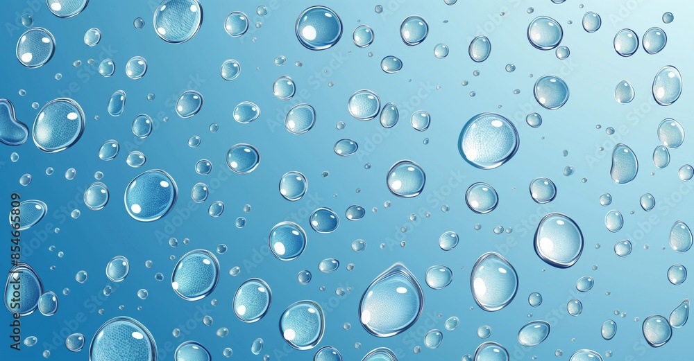 Close-up of water droplets on a teal surface, creating a fresh and clean texture. Perfect for nature, backgrounds, and texture projects. Close-up of water droplets on a teal surface, creating a fresh and clean texture. Perfect for nature, backgrounds, and texture projects.