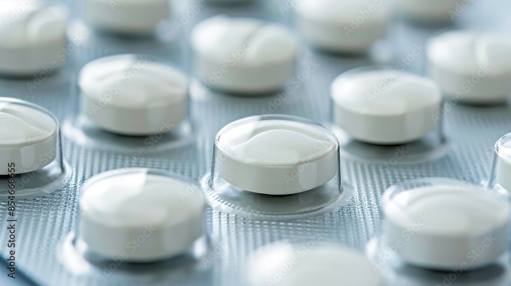 Pregabalin Drug Tablets with Empty Space for Medical Ideas Pregabalin Drug Tablets with Empty Space for Medical Ideas