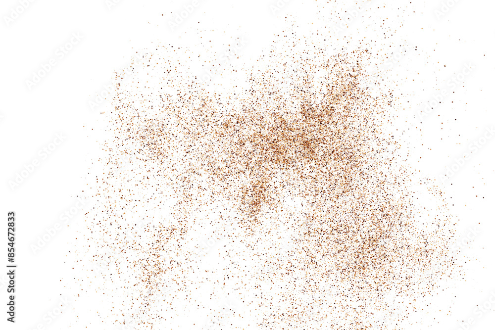 Sand Abstract Backdrop. Coffee Color Texture Isolated on White Background. Chocolate Color Pattern. Brown Shades Confetti. Vector Illustration, EPS 10. Sand Abstract Backdrop. Coffee Color Texture Isolated on White Background. Chocolate Color Pattern. Brown Shades Confetti. Vector Illustration, EPS 10.